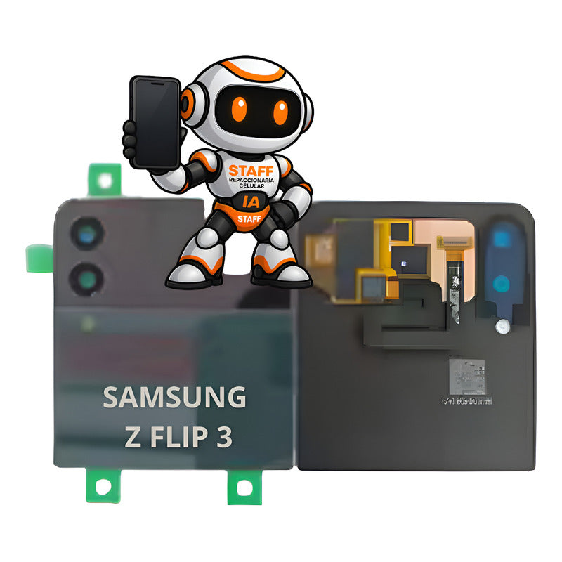 Pantalla Externa Samsung Z Flip 3 Alta Calidad Premium Negro