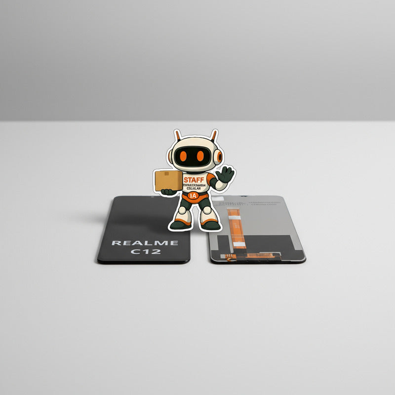 Pantalla Compatible Realme C12 Alta Calidad Premium Negro