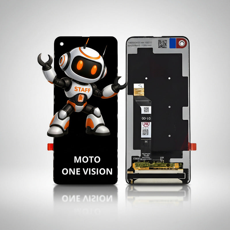 Pantalla Compatible Motorola One Vision Alta Calidad Premium Negro