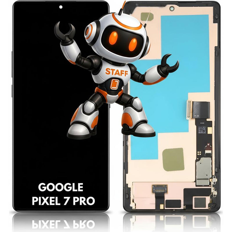 Pantalla Compatible Google Pixel 7 Pro  Alta Calidad Premium Negro