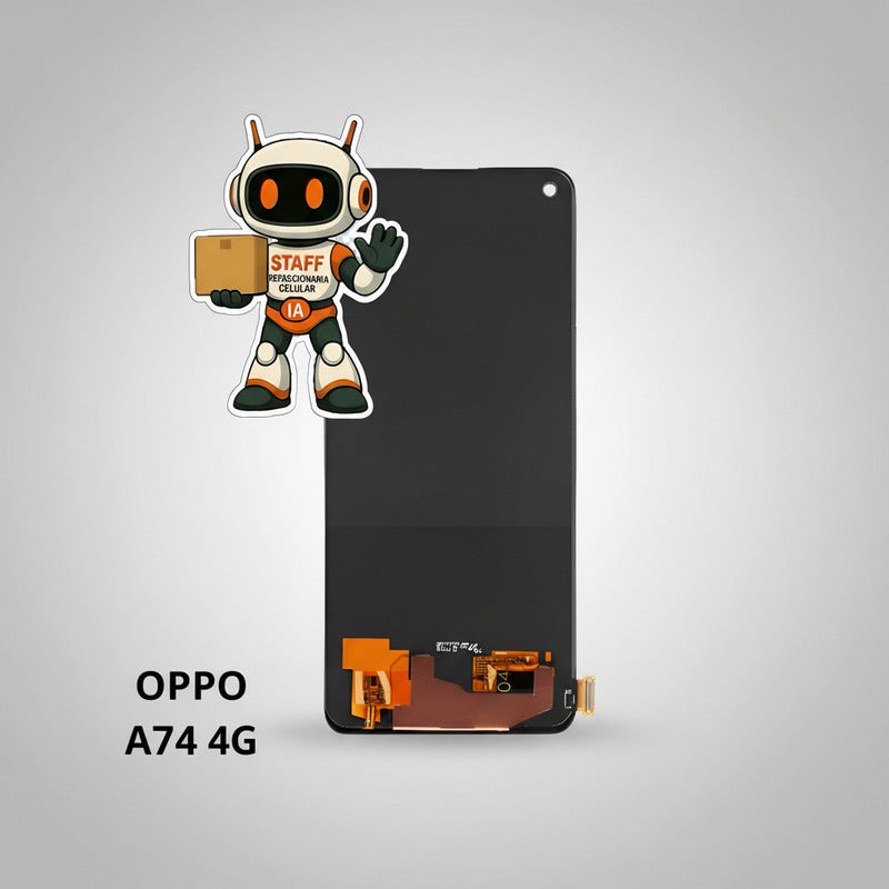 Pantalla Compatible Oppo A74 4g Oled  Calidad Premium Negro