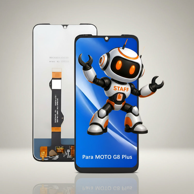 Pantalla Compatible Motorola G8 Plus Alta Calidad Premium Negro