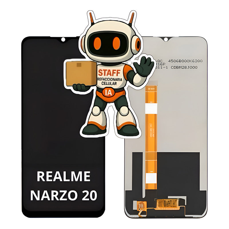 Pantalla Compatible Realme Narzo 20 Alta Calidad Premium Negro