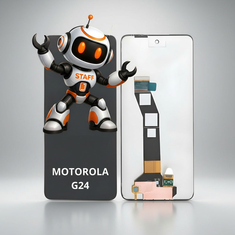 Pantalla Compatible Motorola G24  Alta Calidad Premium Negro