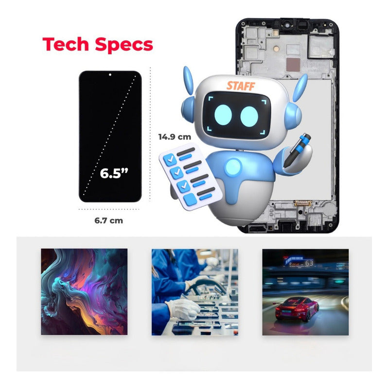 Pantalla Compatible Motorola E32´s Alta Calidad Premium Negro