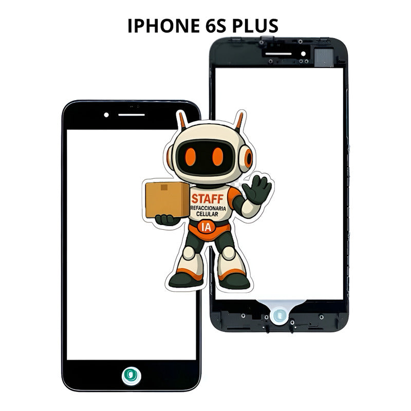 Glass Oca Negro  iPhone 6s Plus  Alta Calidad Premium